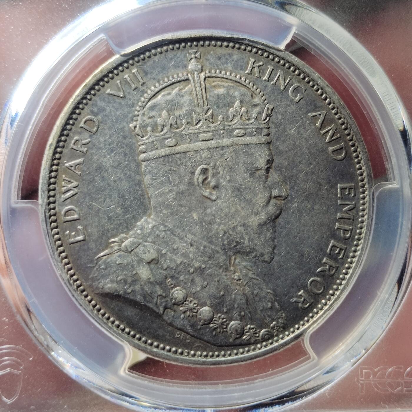 中外钱币第六场 PCGS-XF45英属海峡1903年B版一元