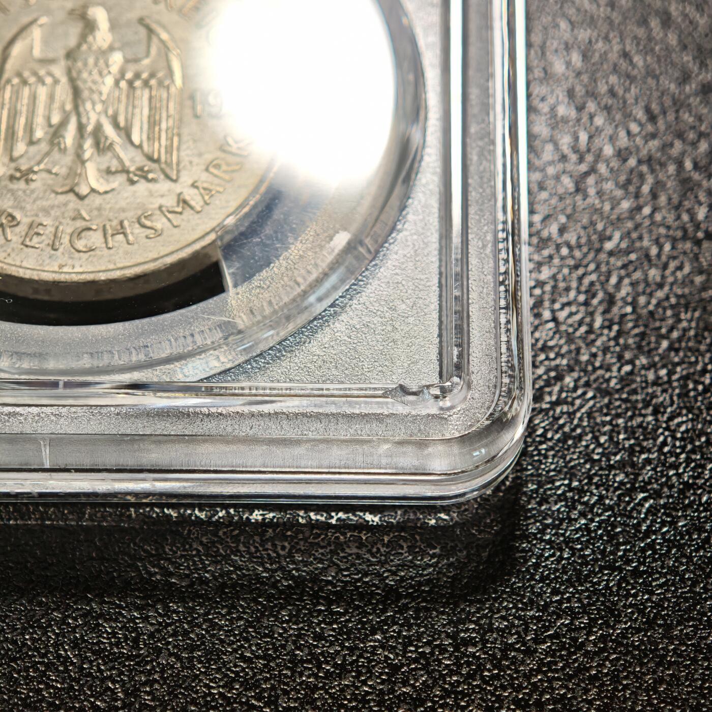 【德藏】世界币章拍卖第156期（拍品征集中~欢迎藏友联系） 1932年 德国魏玛歌德逝世百年3马克纪念银币 PCGS MS63 淡黄油包浆 状态极佳