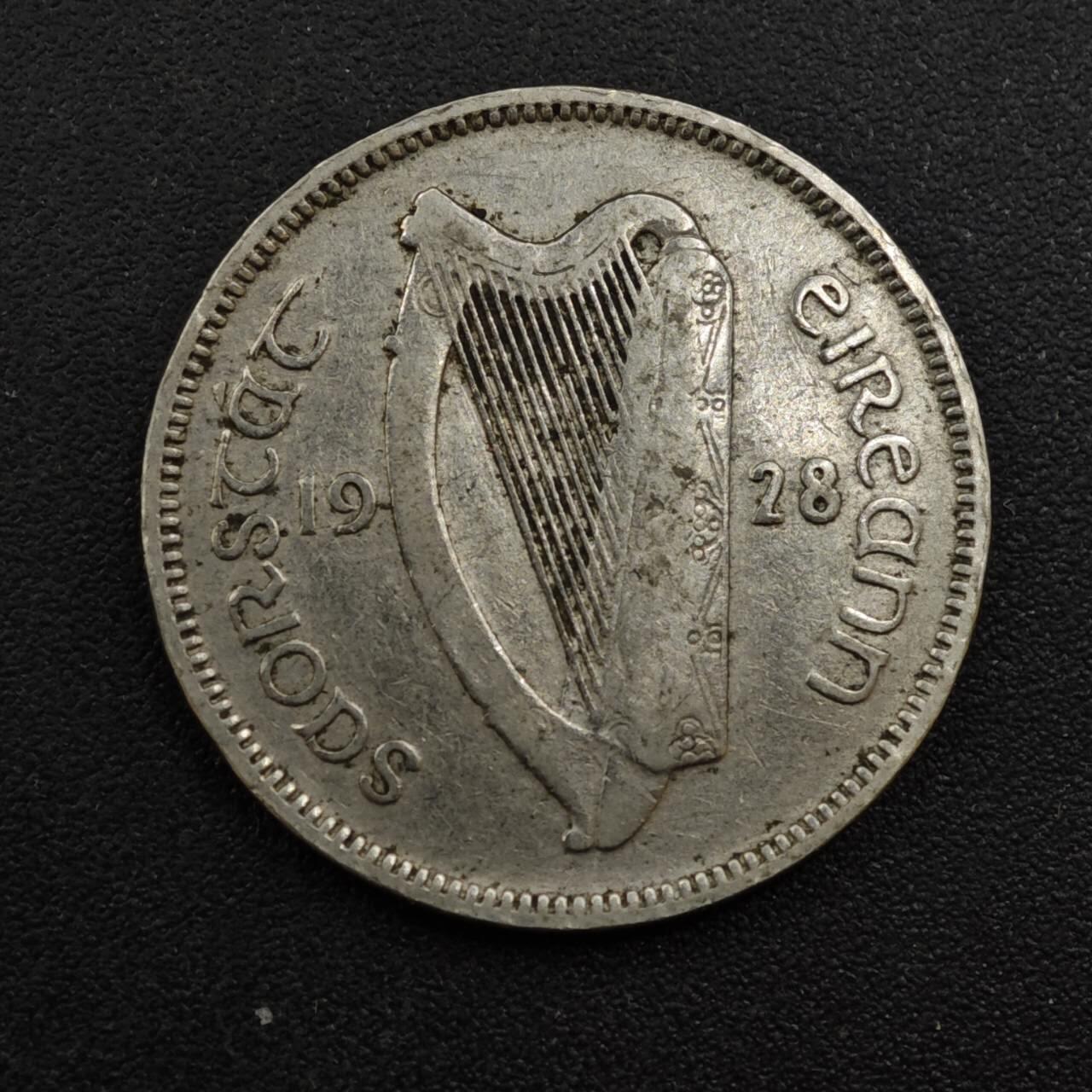 【淘币小摊】实时拍第八百一十八拍   散币小银币场   满百包邮可预留二周 每周一统一发货   爱尔兰1928年6便士镍币