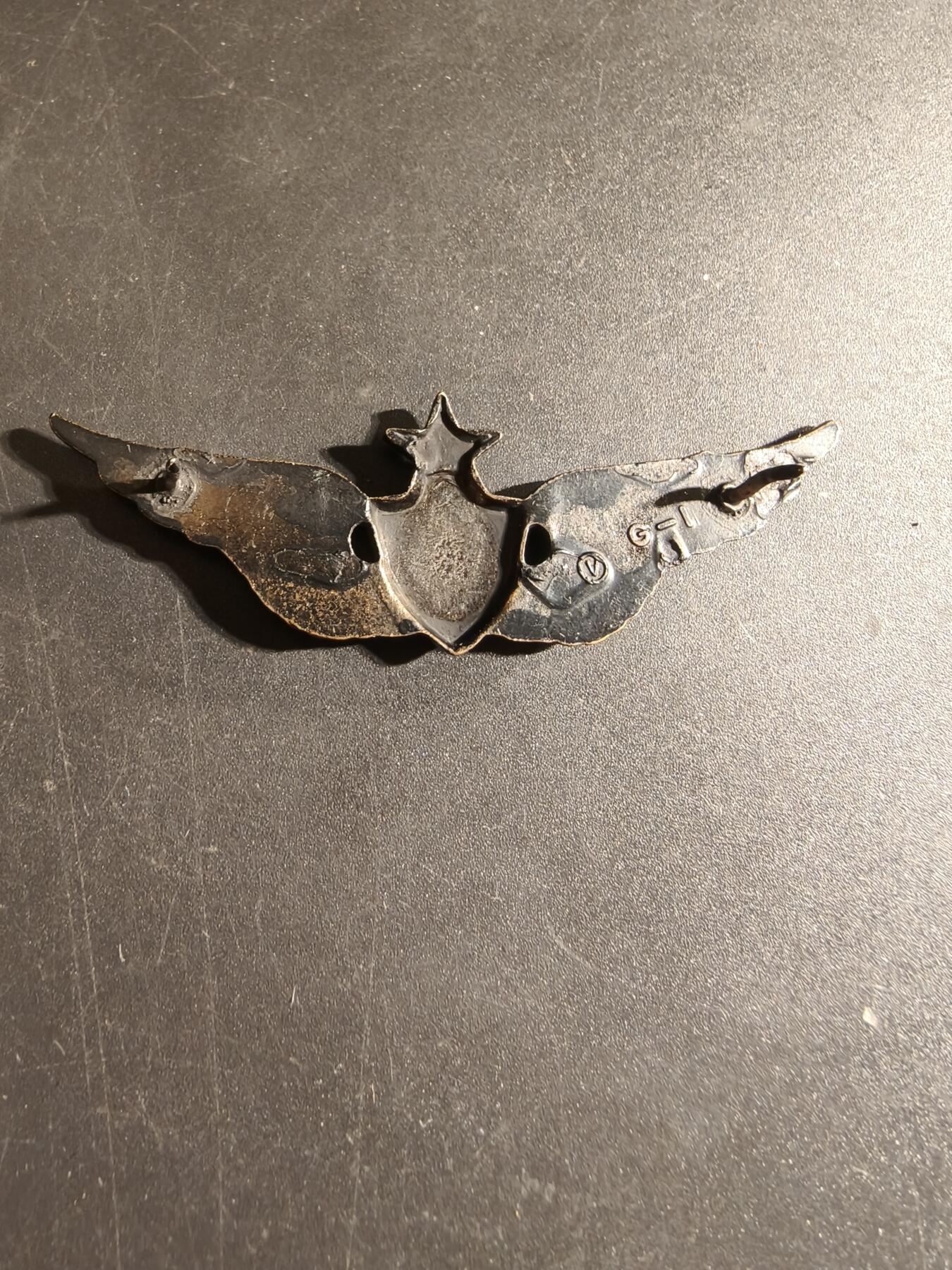 老王徽章第168期 美国空军飞行员中级技能章     2.5英寸      带厂标