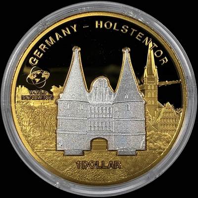 【雨安】【直播拍卖】【世界币章118期-裸币】2025-12-05 周五 19:30 保真 - [现代裸币] Cook Island 库克群岛 1元 2010年 德国霍尔斯滕门 塑料盒子有破损