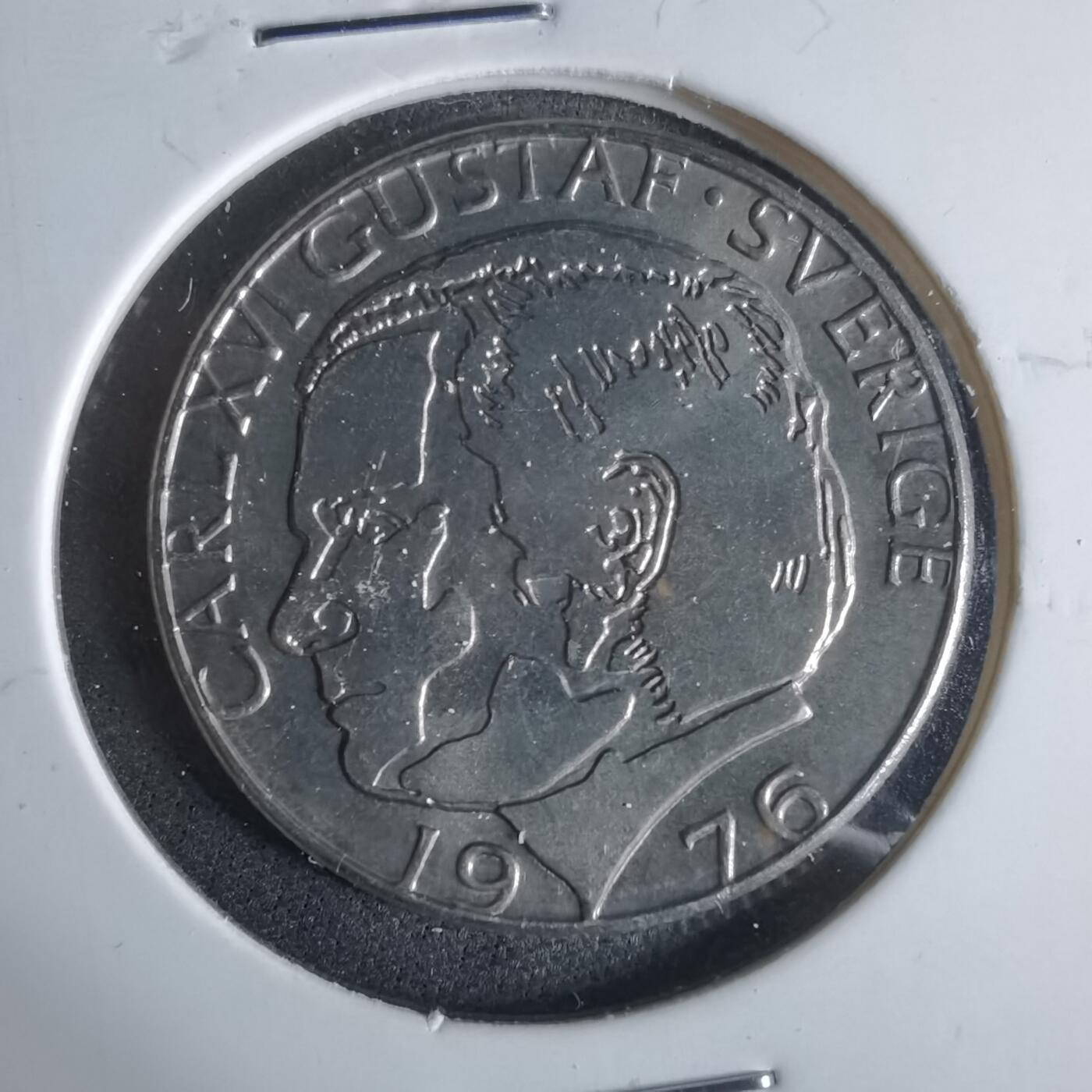 沼泽如烟--第921场 瑞典1976年1克朗