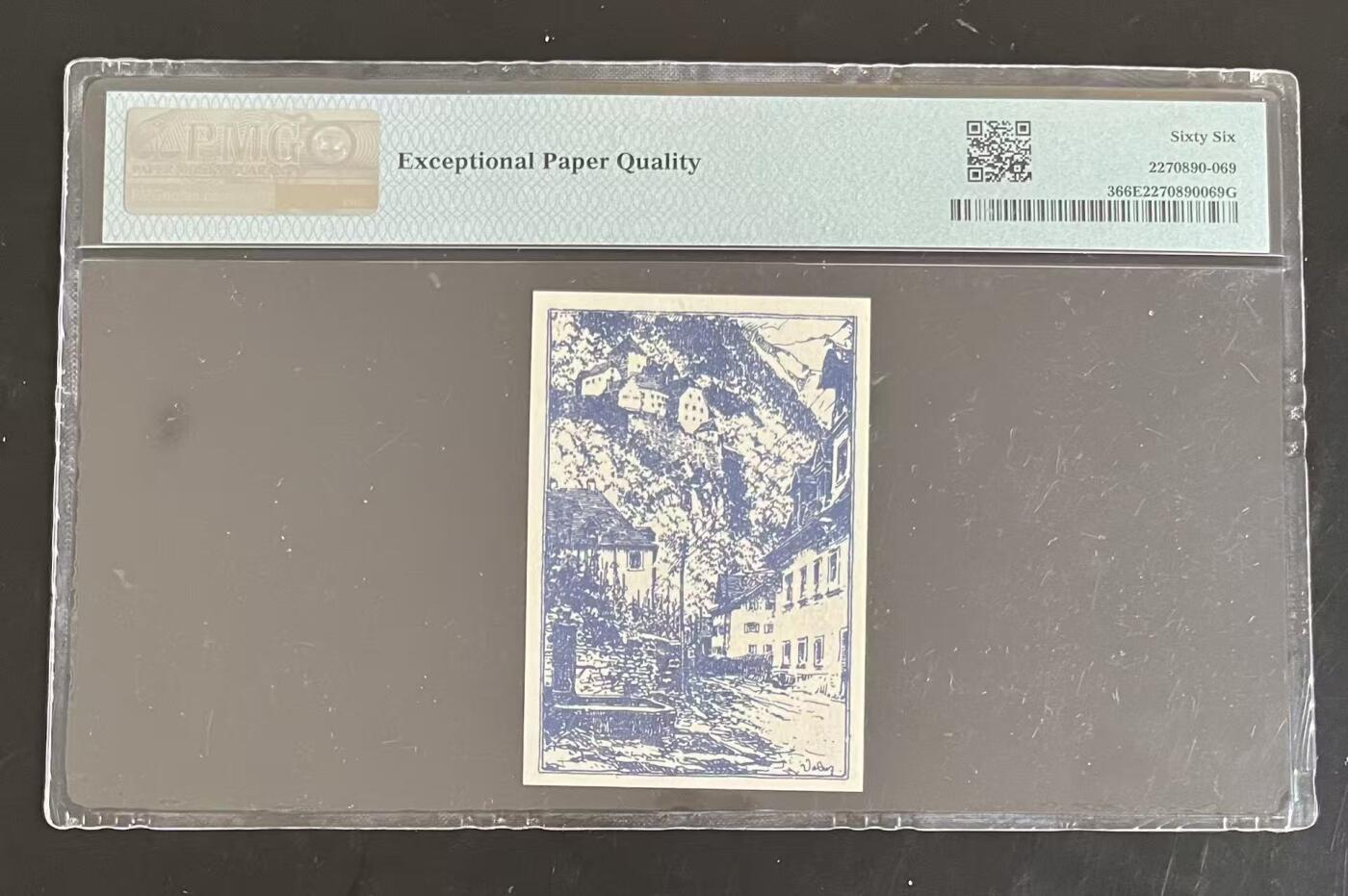 《外钞收藏家》第五百九十一期（畅拍场）（本平台长期征集拍品、欢迎藏友们联系合作） 1920年列支敦士登50赫勒 PMG66