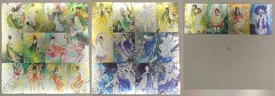 龙虎卡牌六六场 （无佣金，周六结拍，欢迎送拍） - 粗闪28张全 齐卡文化-二十四节气&四季