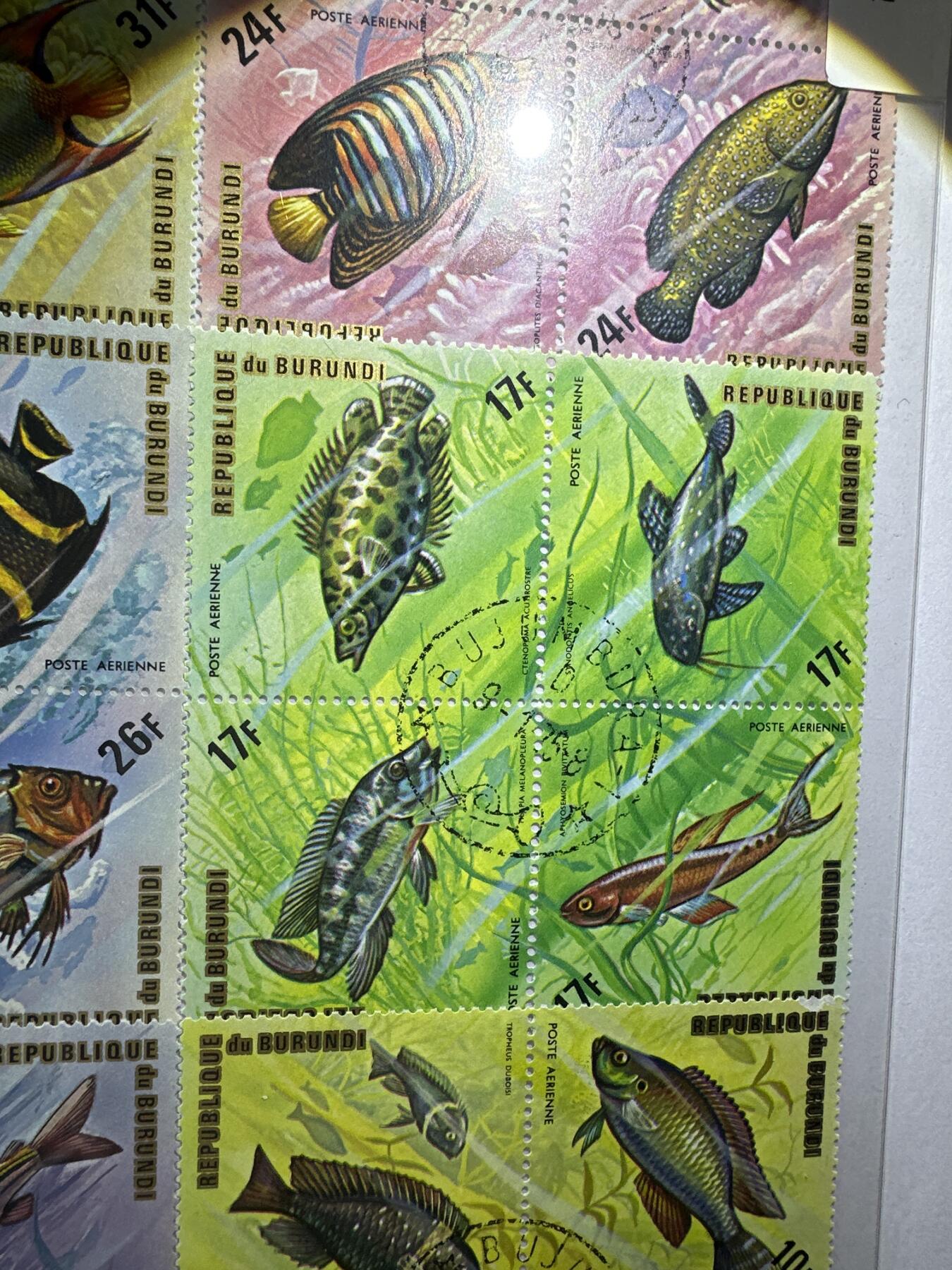 12.6邮票专场 布隆迪1974年动物系列菱形异型24枚小全套