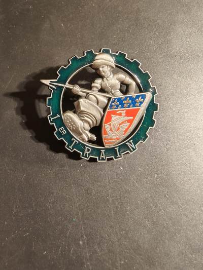 老王徽章第168期 - 法国第1铁路运输团证章