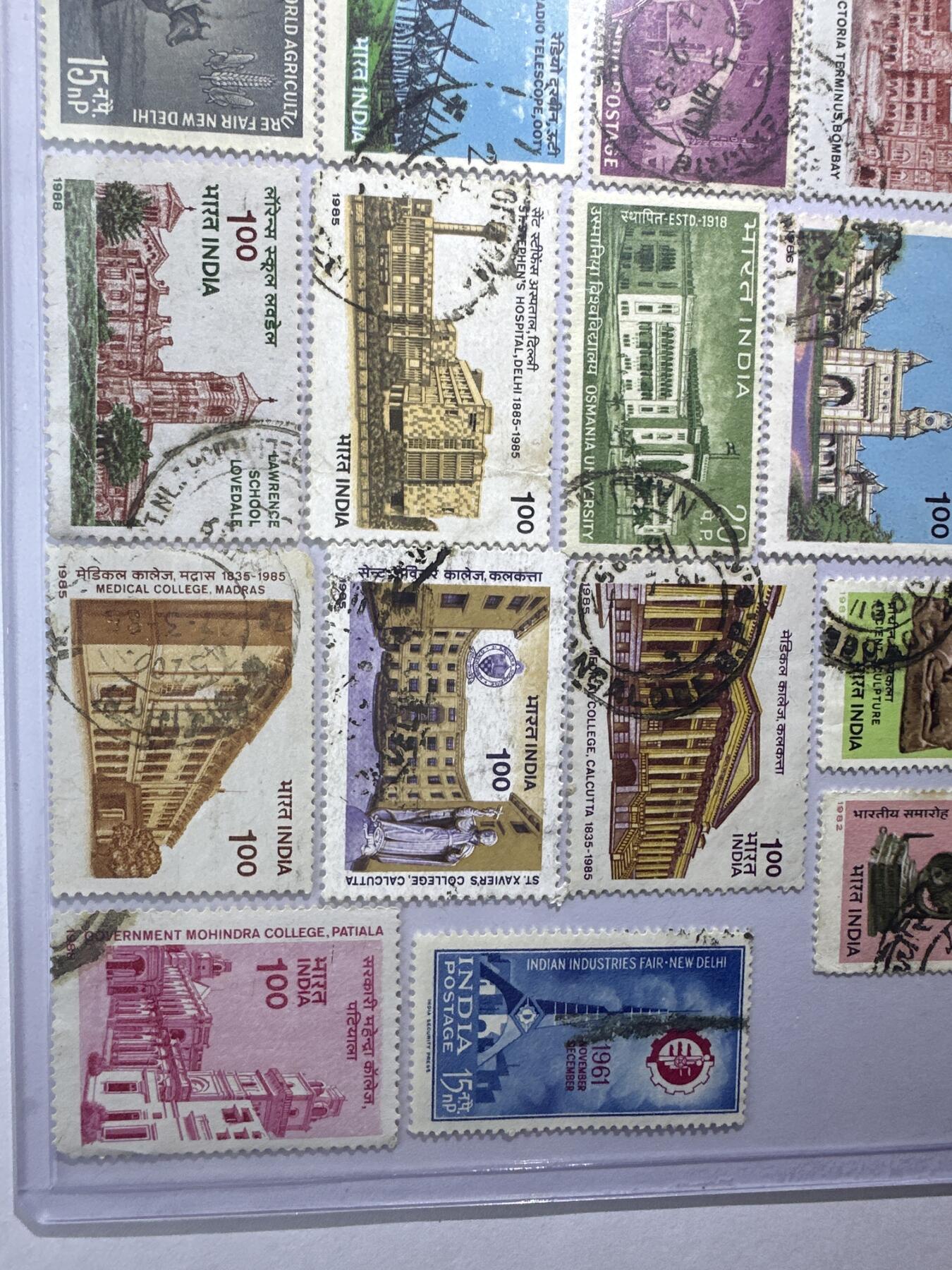12.6邮票专场 印度信销散票18枚
