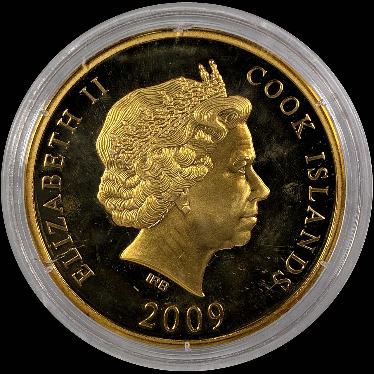 【雨安】【直播拍卖】【世界币章118期-裸币】2025-12-05 周五 19:30 保真 [现代裸币] Cook Island 库克群岛 1元 2009年 德国勃兰登堡门 塑料盒子有破损