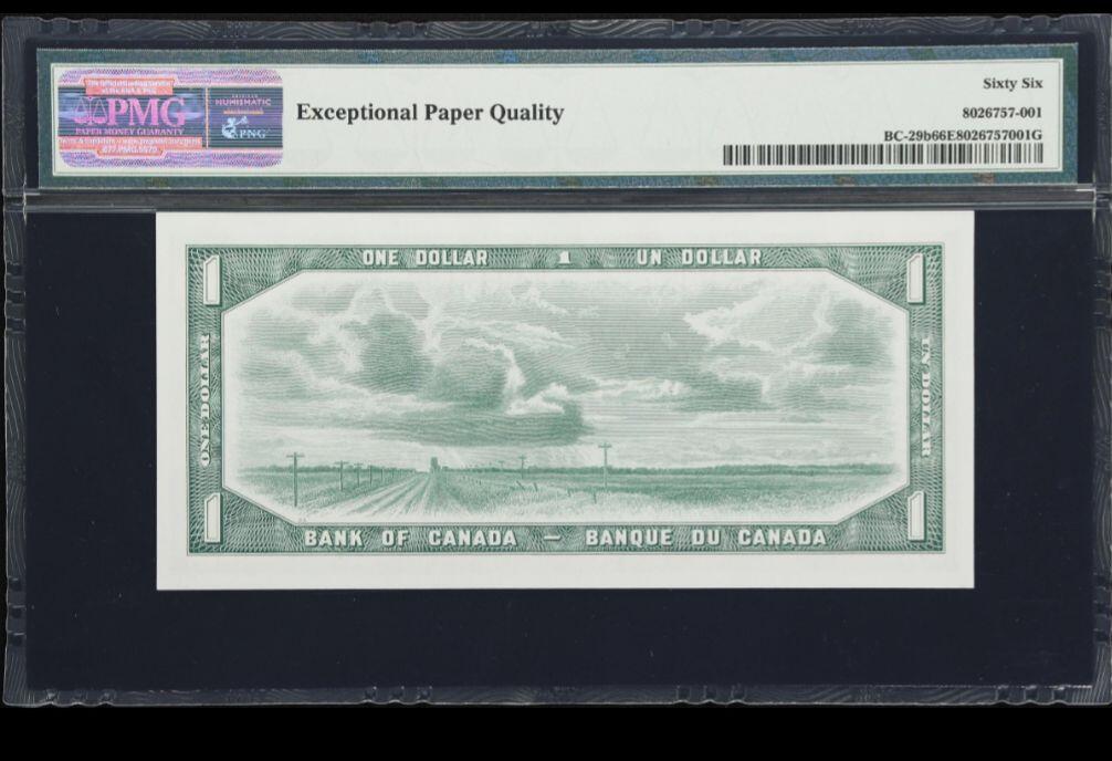 1954年加拿大1元魔鬼脸版本 PMG66E
