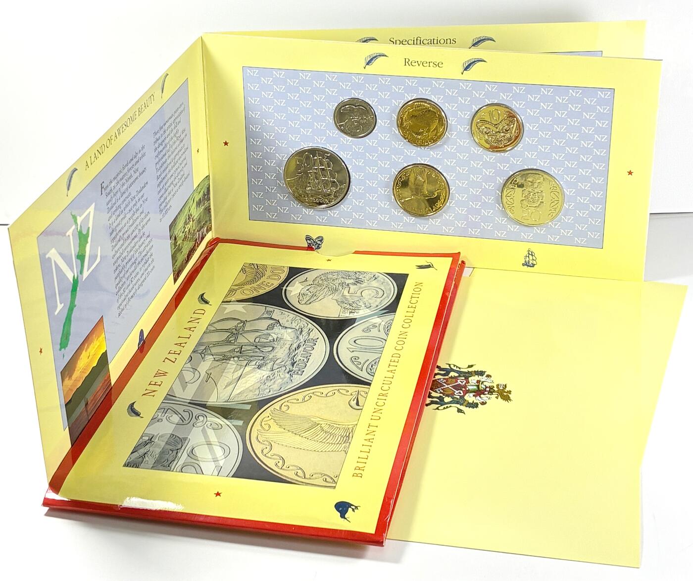 【雨安】【直播拍卖】【世界币章118期-裸币】2025-12-05 周五 19:30 保真 [现代套币] New Zeeland 新西兰 套币 1990年