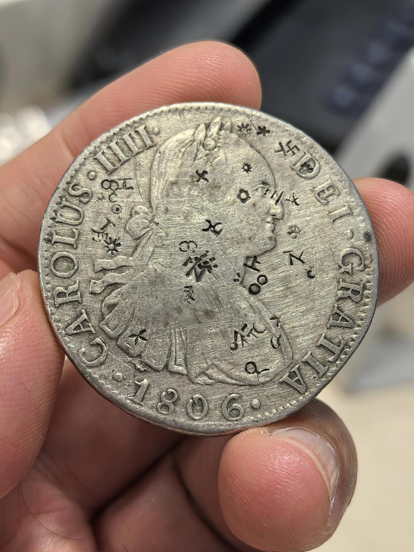 博洋堂世界钱币拍卖第150期（全场包邮） 墨西哥卡洛斯四世1806MO TH 历史流通见证品