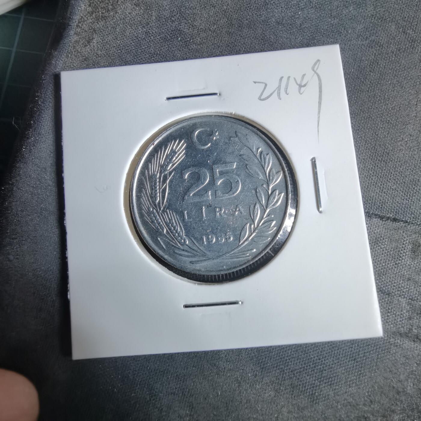 沼泽如烟--第921场 土耳其1985年25里拉