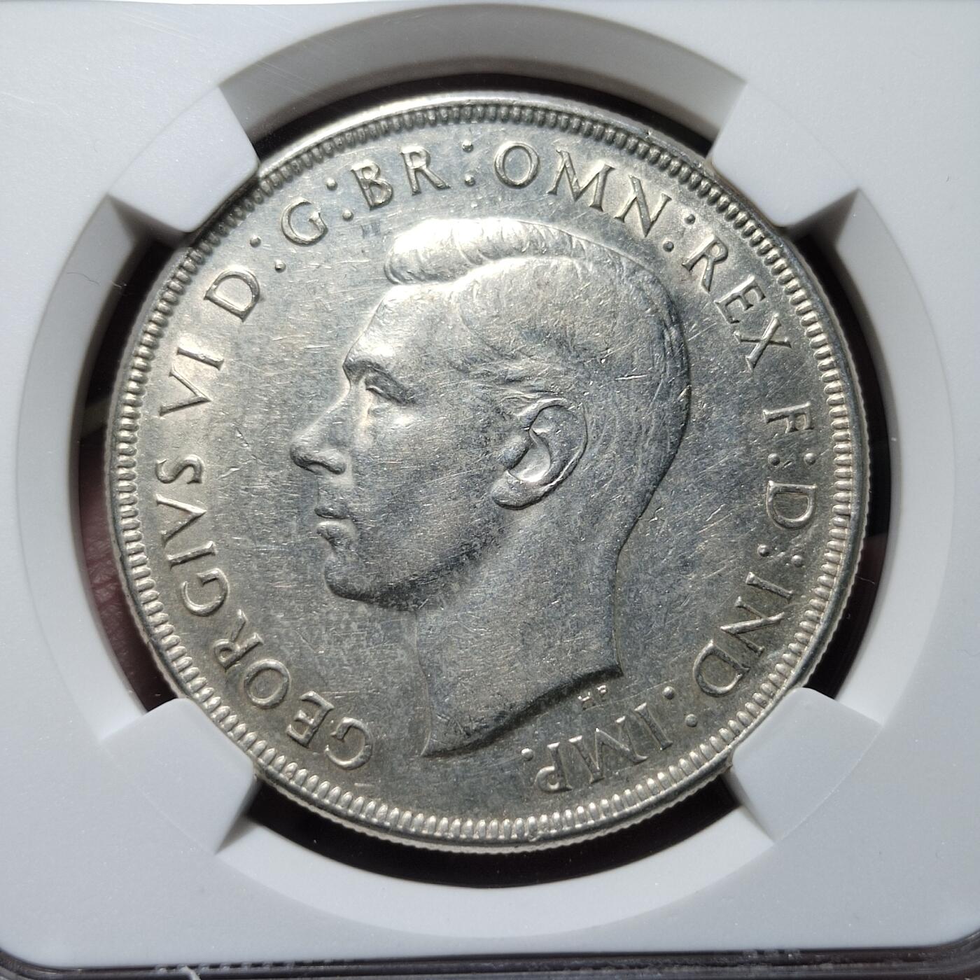 中外钱币第六场 NGC-AU53澳大利亚1937年皇冠1克朗