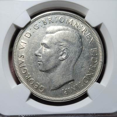 中外钱币第六场 - NGC-AU53澳大利亚1937年皇冠1克朗
