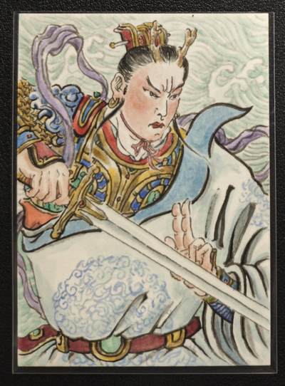 天玑星卡拍第147期《12.8周一截拍》持续收拍收评中 满赠卡需备注 - 【手绘卡】张先军 西游 小白龙 手绘卡 卡背题字