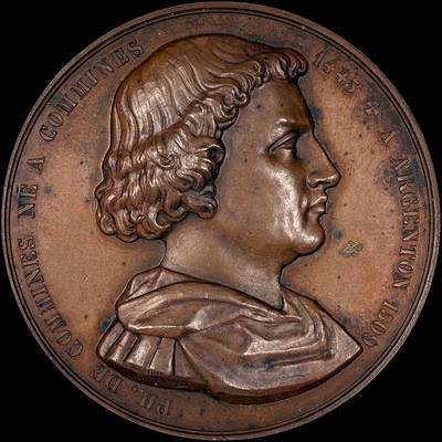 【雨安】【直播拍卖】【世界币章118期-裸币】2025-12-05 周五 19:30 保真 - [章] France 章 法国 19世纪 外交官/政治家 科米纳 铜章 46mm