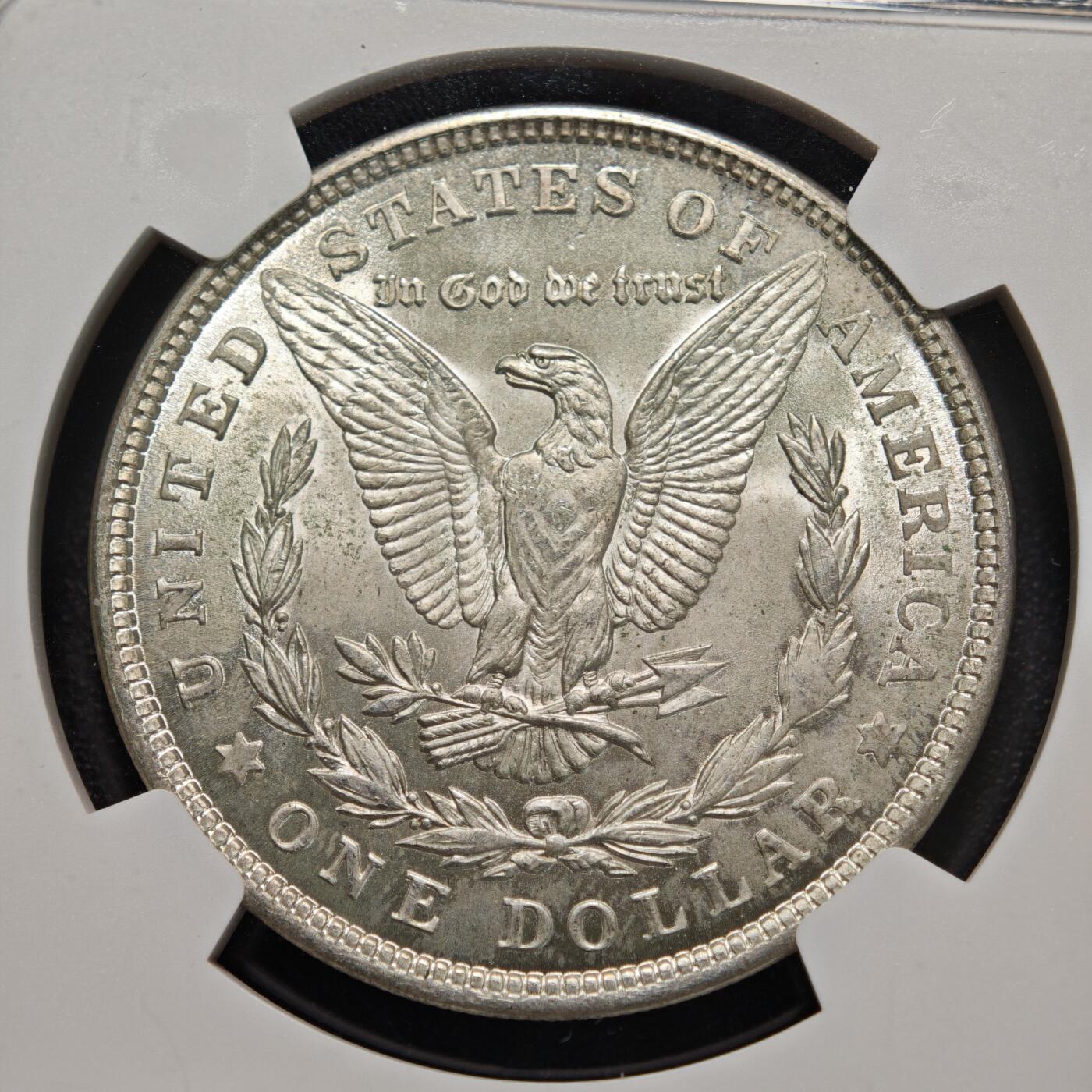 【德藏】世界币章拍卖第156期（拍品征集中~欢迎藏友联系） 1921年 美国摩根银币 NGC MS65 原光极强