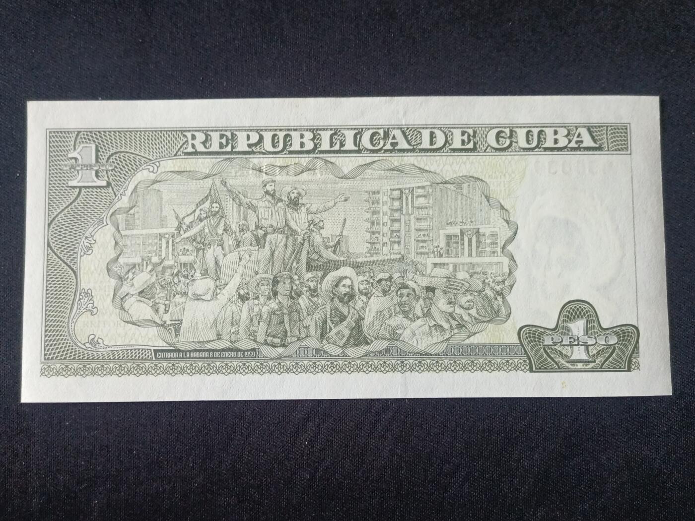 【游宝拍卖】乙巳蛇年92期 第四季首拍场  古巴-1比索【2011年 全新UNC-】