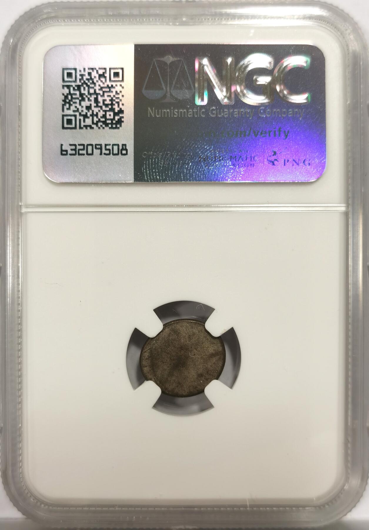 博洋堂世界钱币拍卖第150期（全场包邮） NGC MS62 柬埔寨1600-1860年神鸟2PE银币，原光淡彩，东南亚热门品种，MS级属于百里挑一的品相。