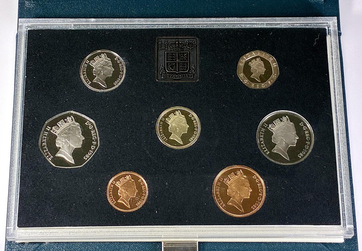 【雨安】【直播拍卖】【世界币章118期-裸币】2025-12-05 周五 19:30 保真 [现代套币] Great Britain 英国 套币 精制套币 1985年