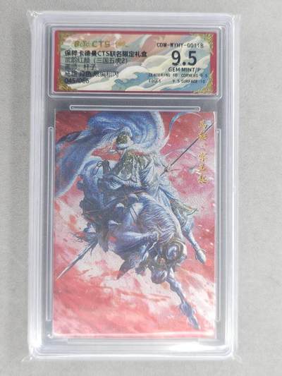 龙虎卡牌六六场 （无佣金，周六结拍，欢迎送拍） - 【编号45】粗闪评级卡 卡德曼盲盒 杆子-五虎马超异色 9.5分