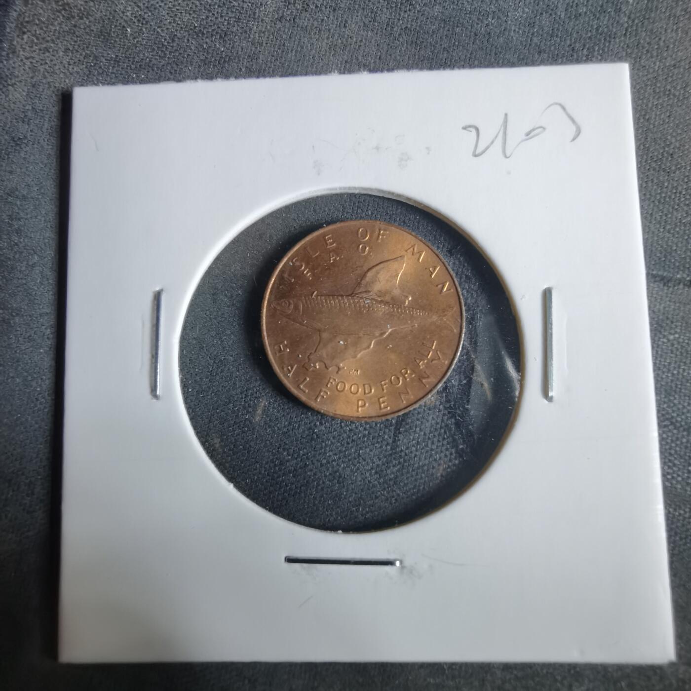 沼泽如烟--第921场 马恩1977年半便士FAO纪念币