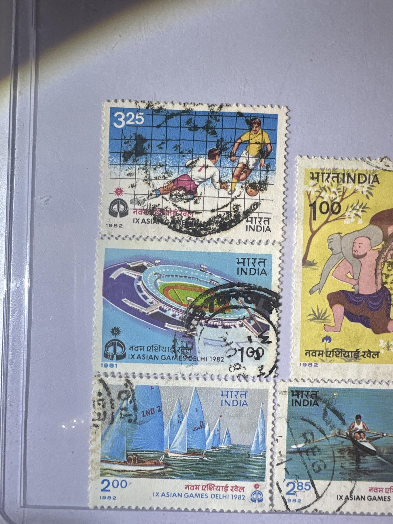 12.6邮票专场 印度1982年第9届新德里亚运会10枚信销