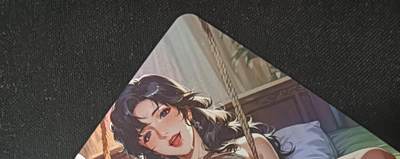 花开卡拍第53期（12月28号周日截拍，品控勿拍!!!拍品不寄存，运费5元，自制卡难免瑕疵，可能存在轻微撞角爆边等出厂瑕疵，品控介意勿拍！） - 猫眼三姐妹来生泪 束缚足控 艺术卡 彩闪