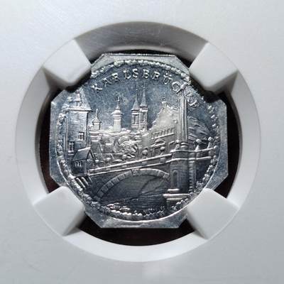 中外钱币第六场 - NGC-MS65德国纽伦堡1920年20芬尼电车代用币