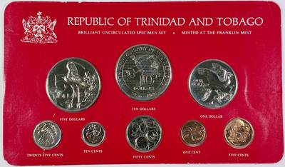 【雨安】【直播拍卖】【世界币章118期-裸币】2025-12-05 周五 19:30 保真 - [现代套币] Trinidad and Tobago 特立尼达和多巴哥 套币 1981年