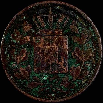 【雨安】【直播拍卖】【世界币章118期-裸币】2025-12-05 周五 19:30 保真 - [裸币德国] Germany 德国 德意志 巴伐利亚 1芬尼 1860年