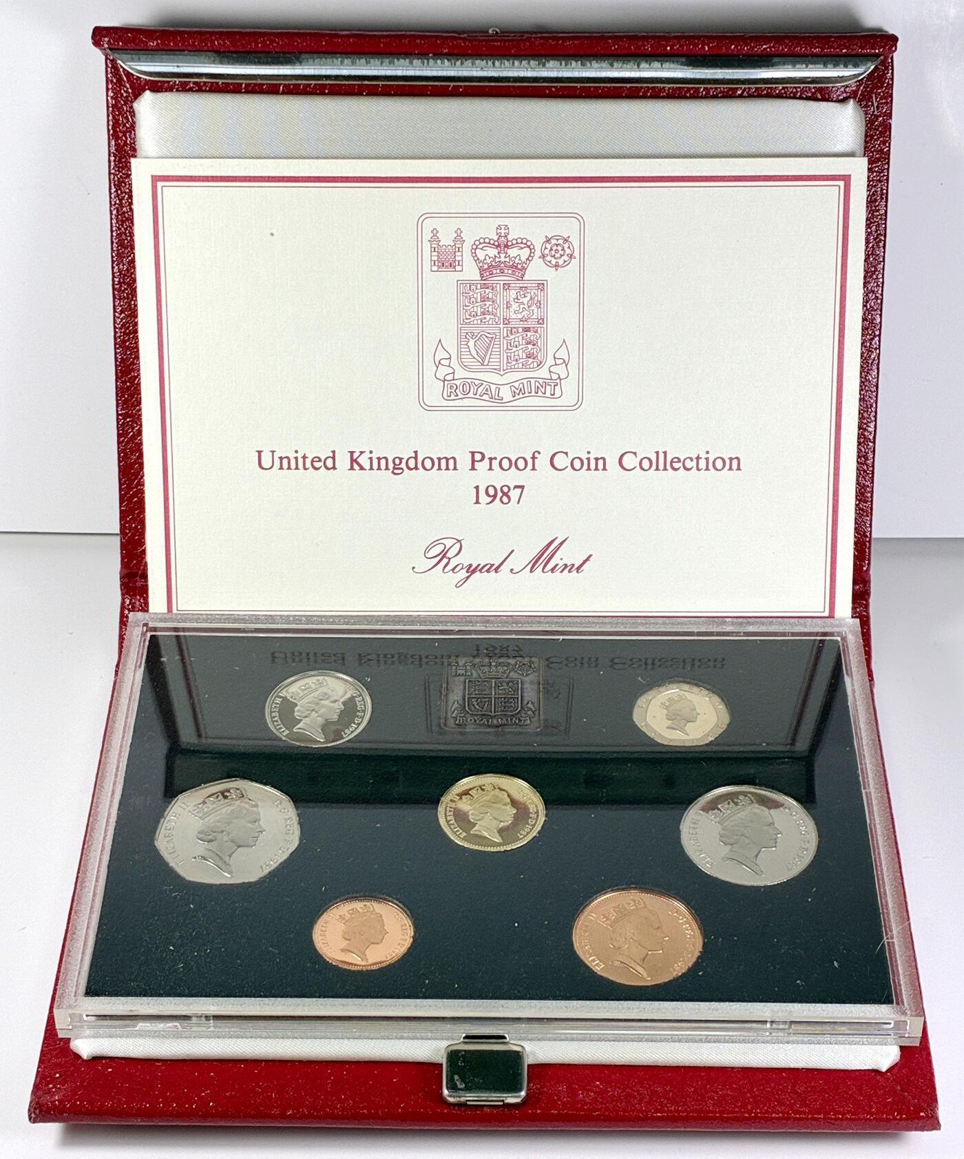 【雨安】【直播拍卖】【世界币章118期-裸币】2025-12-05 周五 19:30 保真 [现代套币] Great Britain 英国 套币 精制套币 1987年