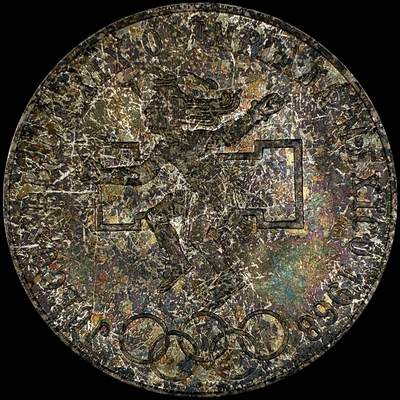 【雨安】【直播拍卖】【世界币章118期-裸币】2025-12-05 周五 19:30 保真 - [裸币各国] Mexico 墨西哥 25比索 1968年 奥运会 KM#479.1 [22.50 g., 0.720 Silver]