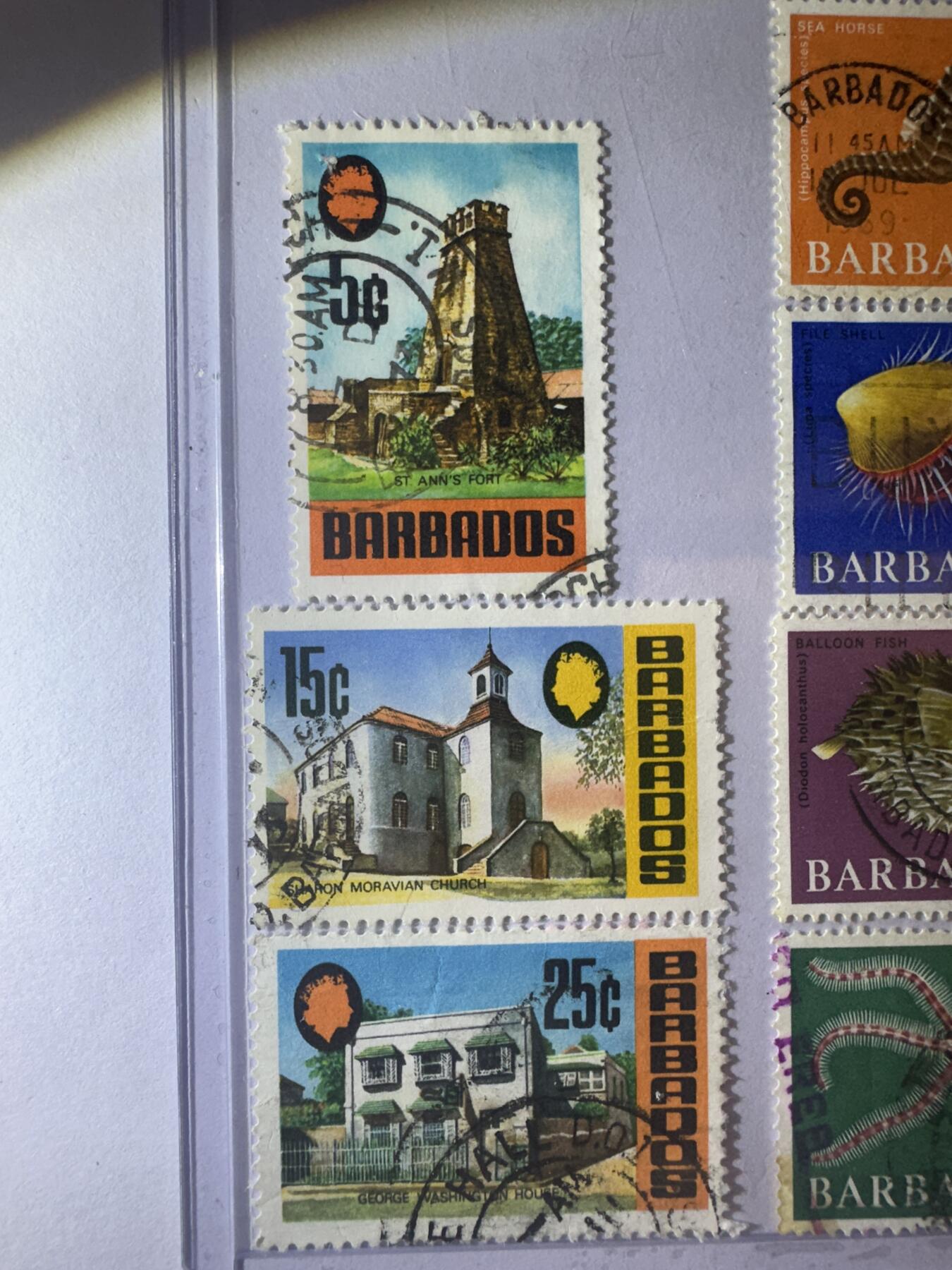 12.6邮票专场 巴巴多斯信销散票14枚