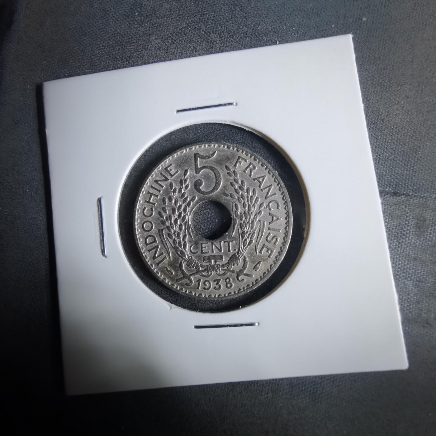 沼泽如烟--第921场 法属印度支那1938年五分