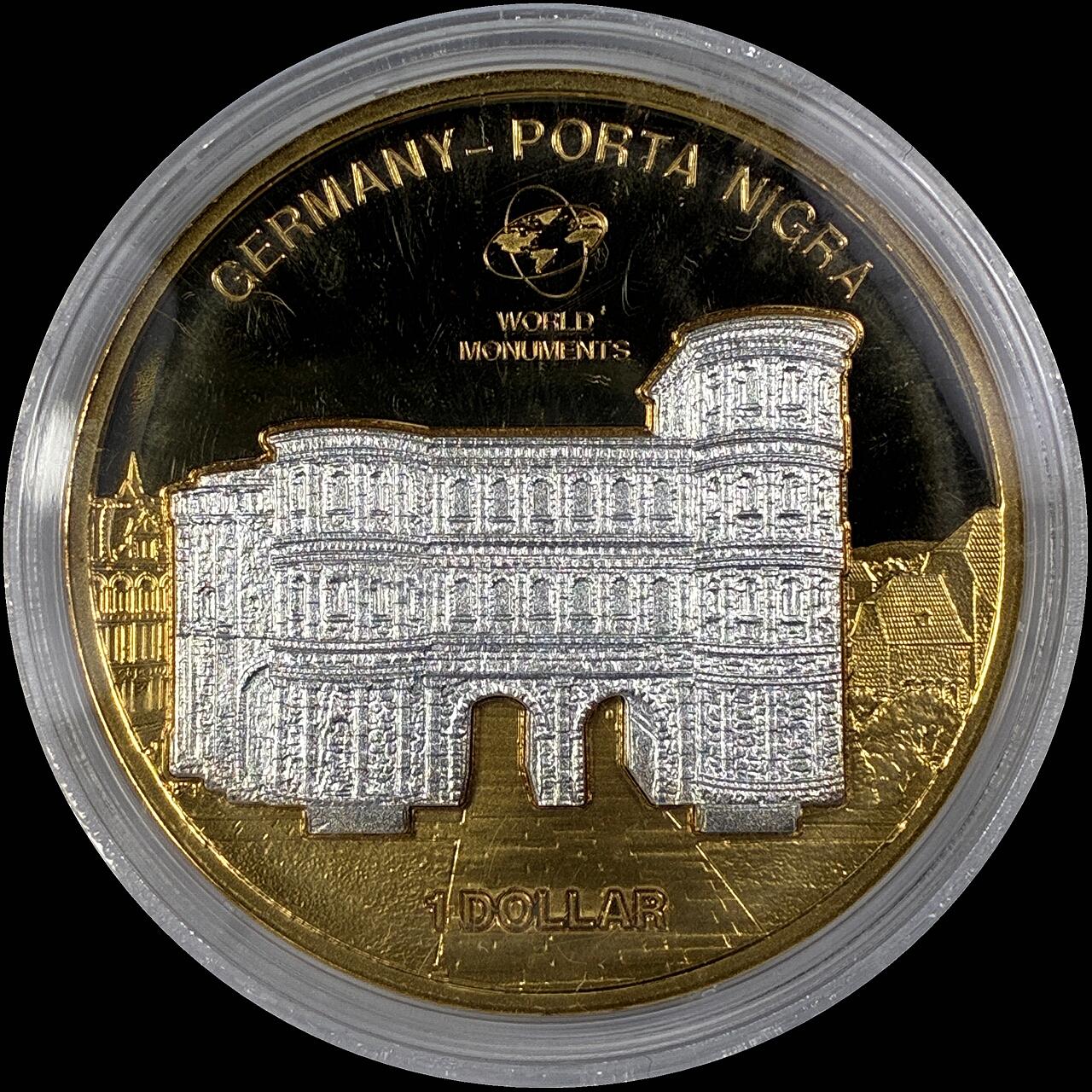 【雨安】【直播拍卖】【世界币章118期-裸币】2025-12-05 周五 19:30 保真 [现代裸币] Cook Island 库克群岛 1元 2010年 德国尼格拉城门