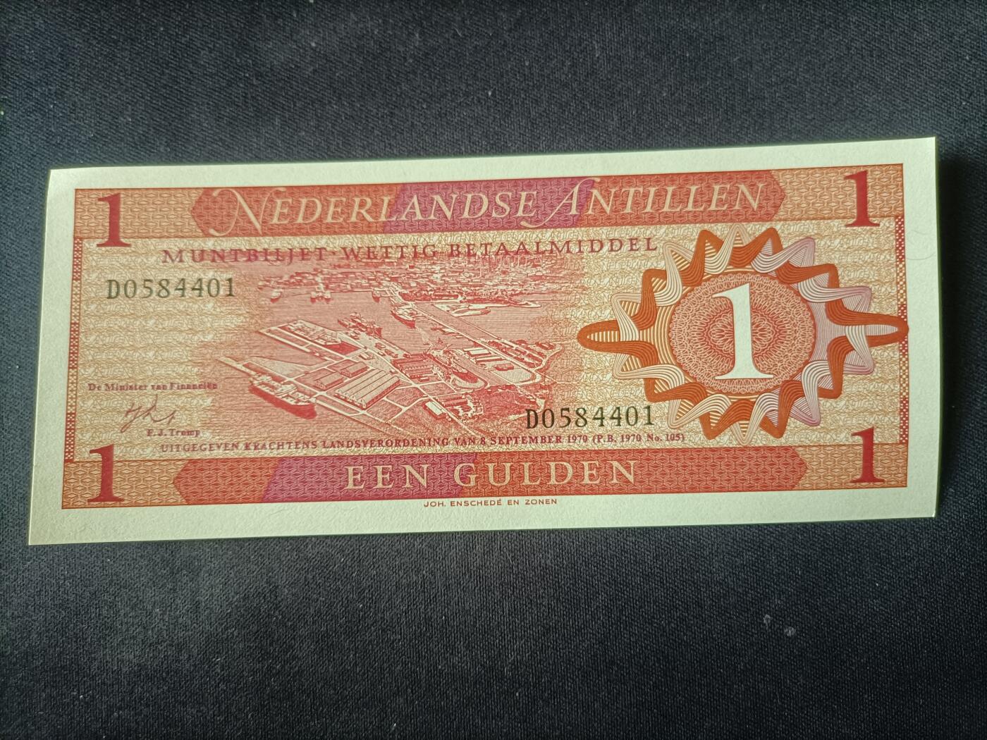 【游宝拍卖】乙巳蛇年92期 第四季首拍场  荷属安的列斯-1盾【全新UNC-】