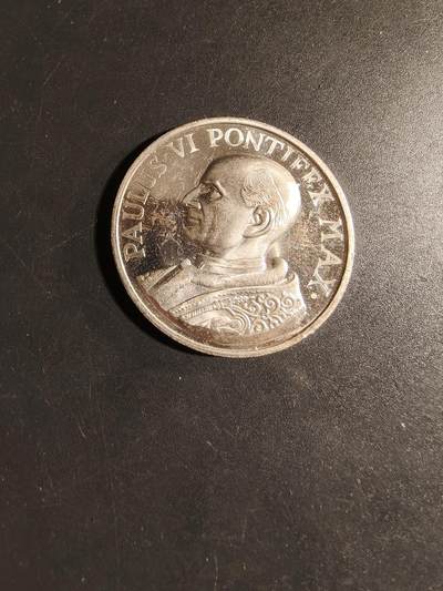 老王徽章第168期 - 教皇保禄六世纪念章     直径35mm.    重量14.9g