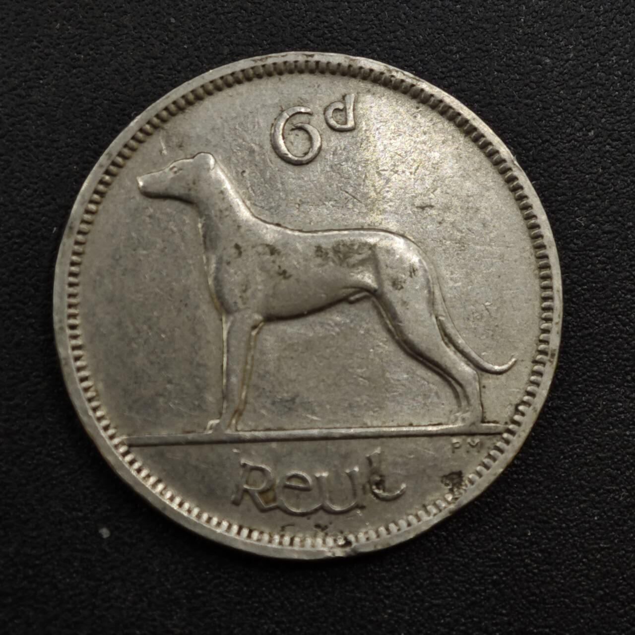 【淘币小摊】实时拍第八百一十八拍   散币小银币场   满百包邮可预留二周 每周一统一发货   爱尔兰1928年6便士镍币