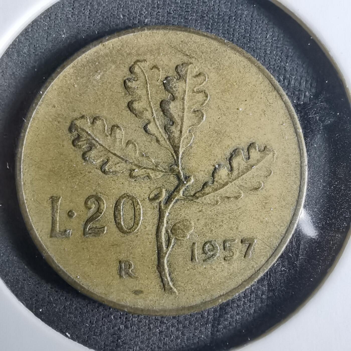 沼泽如烟--第921场 意大利1957年20里拉