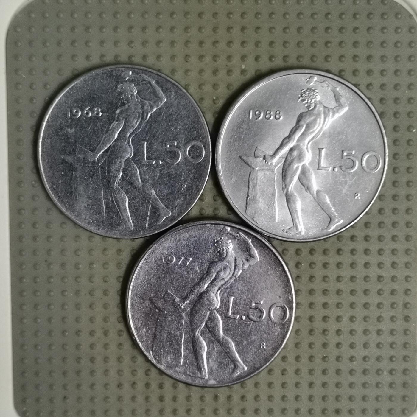 2025年第132场各国散币拍卖（总第132场） 意大利50里拉3枚