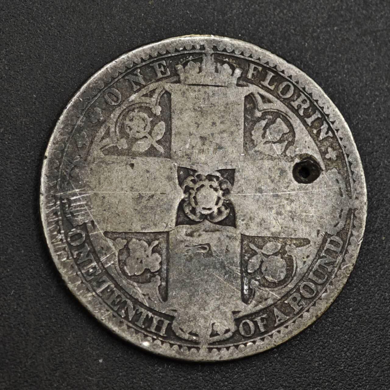 【淘币小摊】实时拍第八百一十八拍   散币小银币场   满百包邮可预留二周 每周一统一发货   英国维多利亚无神弗洛林银币