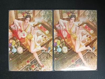 花开卡拍第53期（12月28号周日截拍，品控勿拍!!!拍品不寄存，运费5元，自制卡难免瑕疵，可能存在轻微撞角爆边等出厂瑕疵，品控介意勿拍！） - 燎原 人间传 聘娘双服饰 幻普2张