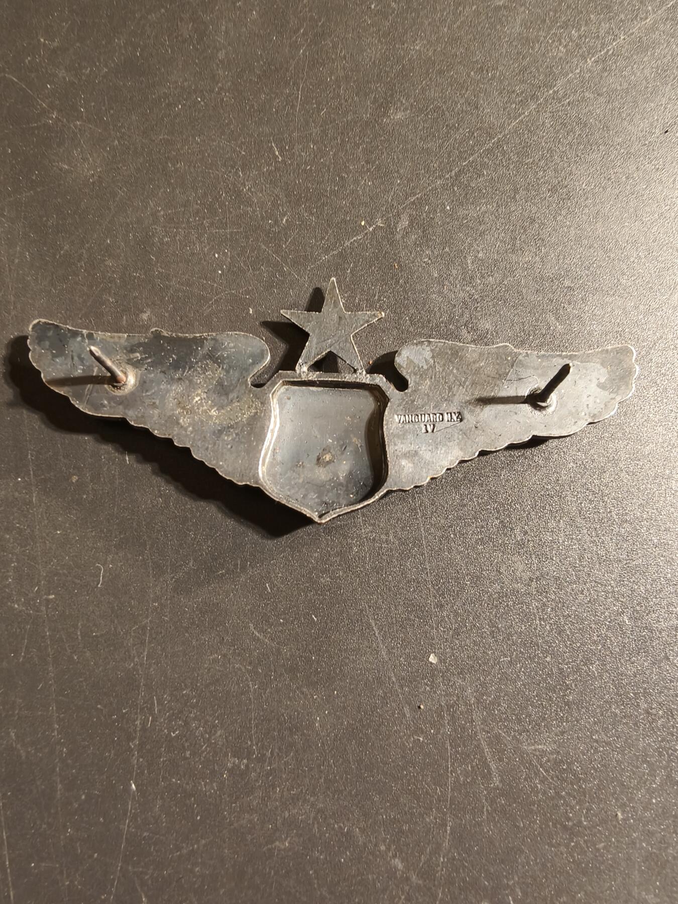 老王徽章第168期 美国空军空勤人员中级技能章     3英寸    带厂标