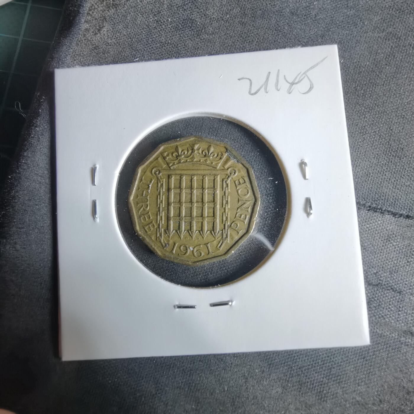 沼泽如烟--第921场 英国1961年3便士