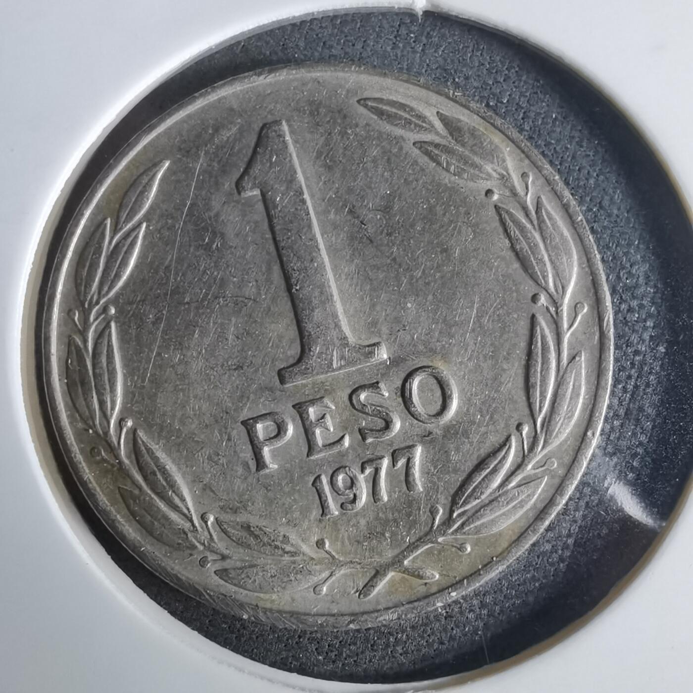 沼泽如烟--第921场 智利1977年1比索