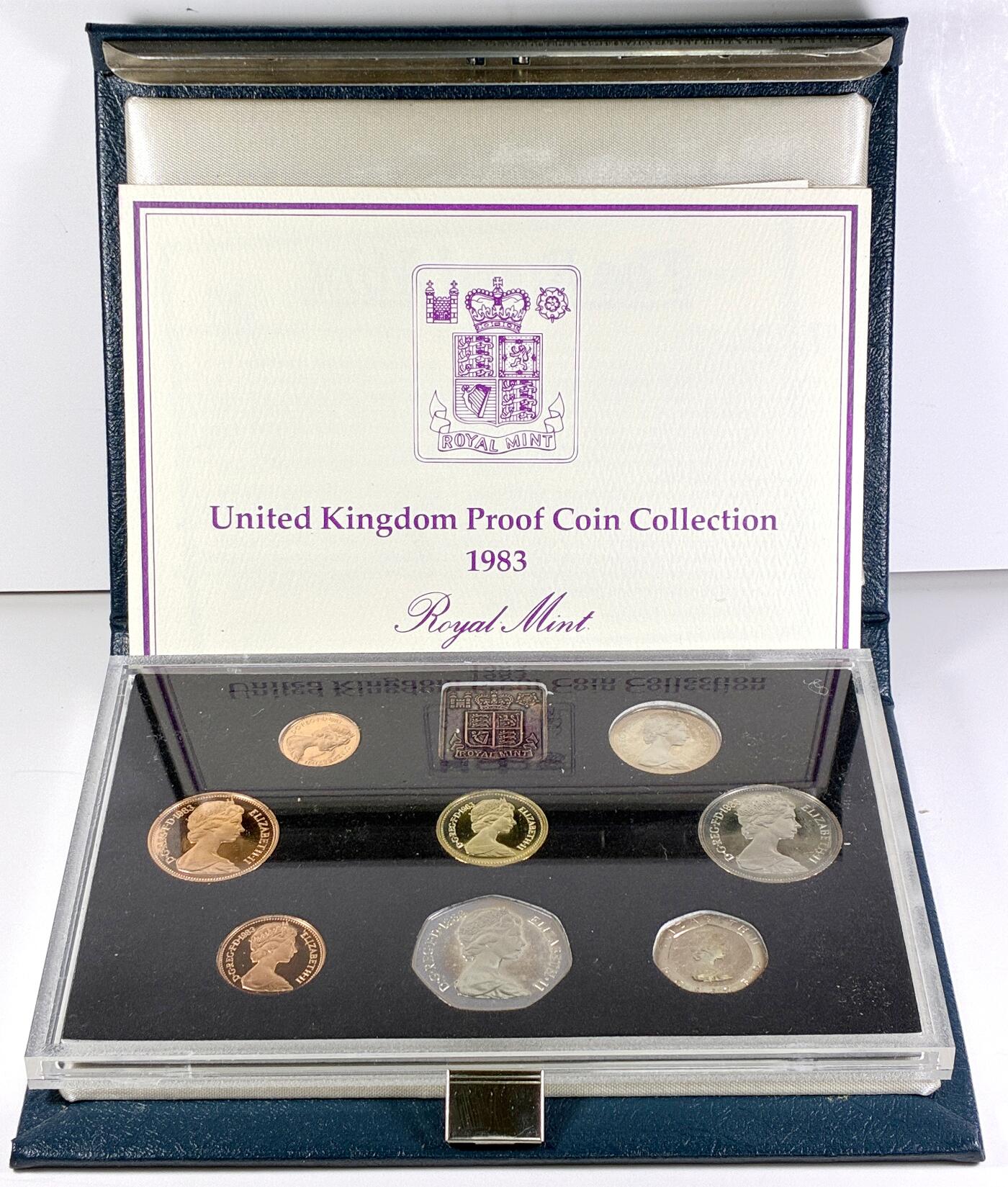 【雨安】【直播拍卖】【世界币章118期-裸币】2025-12-05 周五 19:30 保真 [现代套币] Great Britain 英国 套币 精制套币 1983年