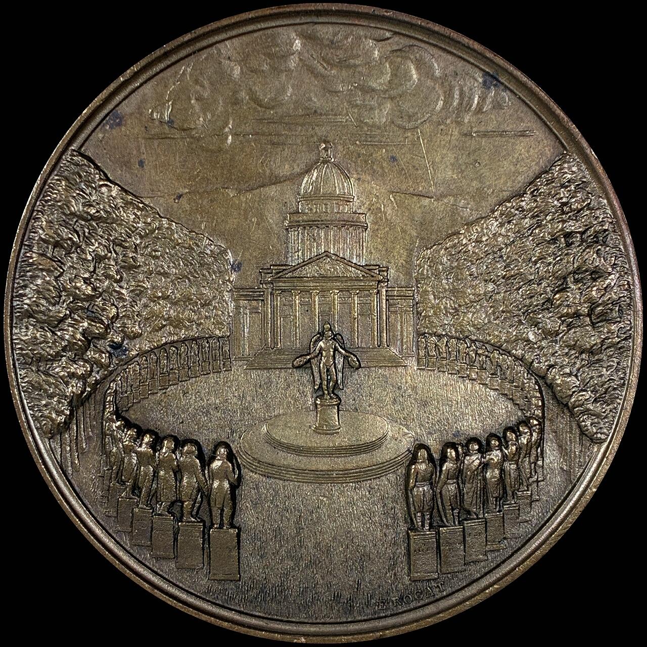 【雨安】【直播拍卖】【世界币章118期-裸币】2025-12-05 周五 19:30 保真 [章] France 章 法国 19世纪 法学家/政治家 路易·玛丽·德·科默南 铜章 50mm