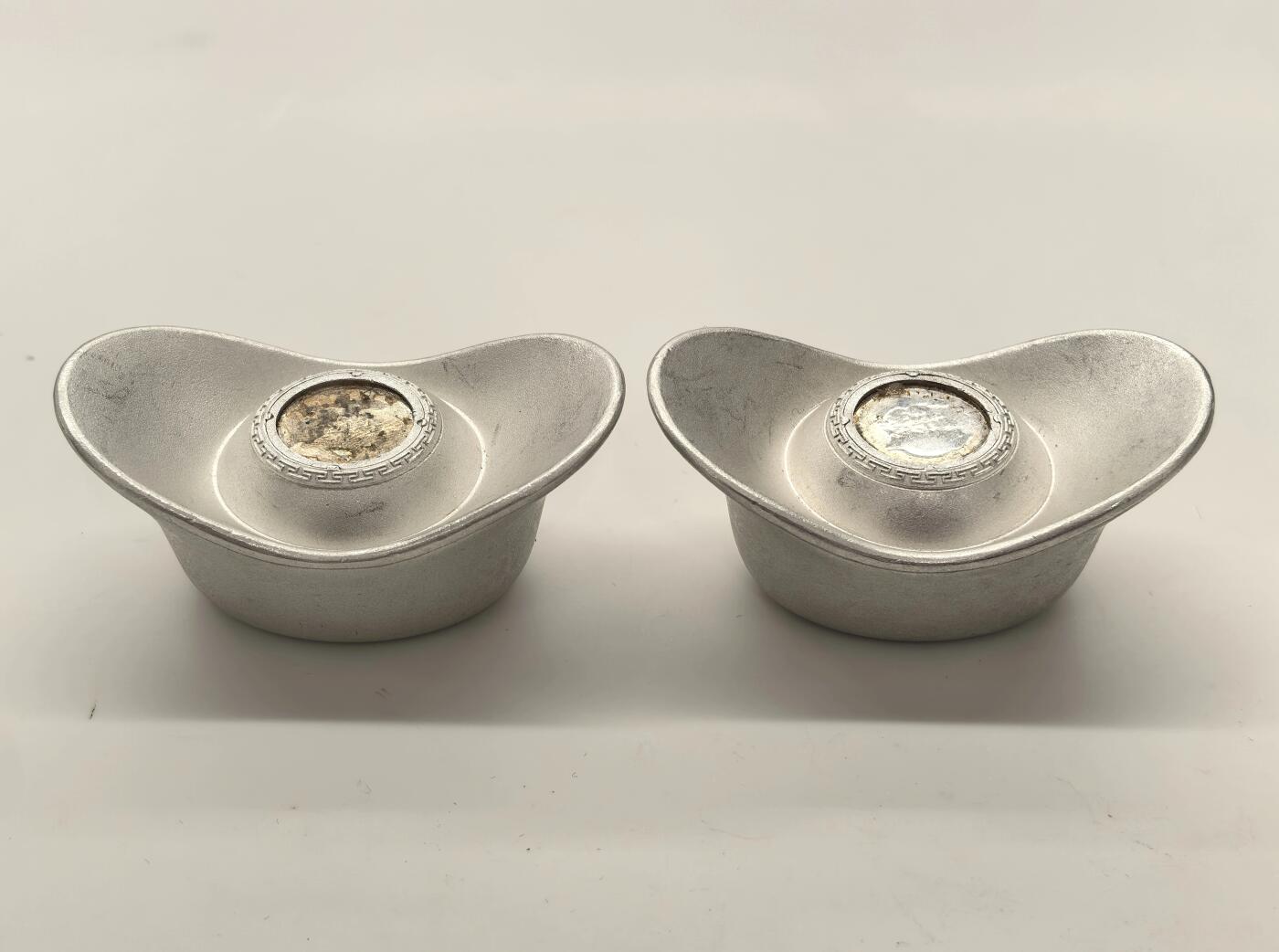 博洋堂世界钱币拍卖第150期（全场包邮） 上海造币银元宝 共重100g 银价已经飙升到13 未来仍有很大升值空间 抓住最后囤银的上车时间