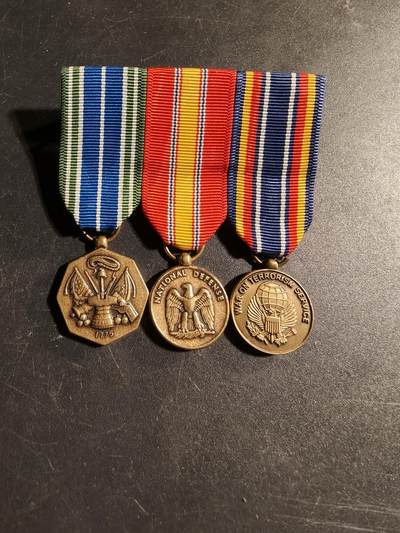 老王徽章第168期 - 美国反恐战争服役3联排迷你章 